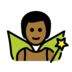 Man Fairy: Medium-dark Skin Tone Emoji Copy Paste ― 🧚🏾‍♂ - openmoji