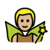 Man Fairy: Medium-light Skin Tone Emoji Copy Paste ― 🧚🏼‍♂ - openmoji
