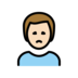 Man Frowning: Light Skin Tone Emoji Copy Paste ― 🙍🏻‍♂ - openmoji
