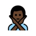 Man Gesturing NO: Dark Skin Tone Emoji Copy Paste ― 🙅🏿‍♂ - openmoji