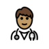 Man Health Worker: Medium Skin Tone Emoji Copy Paste ― 👨🏽‍⚕ - openmoji