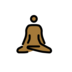 Man In Lotus Position: Medium-dark Skin Tone Emoji Copy Paste ― 🧘🏾‍♂ - openmoji