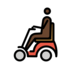 Man In Motorized Wheelchair: Dark Skin Tone Emoji Copy Paste ― 👨🏿‍🦼 - openmoji