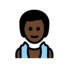Man In Steamy Room: Dark Skin Tone Emoji Copy Paste ― 🧖🏿‍♂ - openmoji