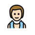Man In Steamy Room: Light Skin Tone Emoji Copy Paste ― 🧖🏻‍♂ - openmoji