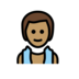 Man In Steamy Room: Medium Skin Tone Emoji Copy Paste ― 🧖🏽‍♂ - openmoji