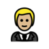 Man In Tuxedo: Medium-light Skin Tone Emoji Copy Paste ― 🤵🏼‍♂ - openmoji