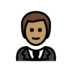 Man In Tuxedo: Medium Skin Tone Emoji Copy Paste ― 🤵🏽‍♂ - openmoji