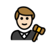 Man Judge: Light Skin Tone Emoji Copy Paste ― 👨🏻‍⚖ - openmoji