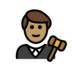 Man Judge: Medium Skin Tone Emoji Copy Paste ― 👨🏽‍⚖ - openmoji