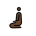 Man Kneeling: Dark Skin Tone Emoji Copy Paste ― 🧎🏿‍♂ - openmoji