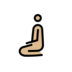 Man Kneeling: Medium-light Skin Tone Emoji Copy Paste ― 🧎🏼‍♂ - openmoji