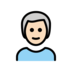 Man: Light Skin Tone, White Hair Emoji Copy Paste ― 👨🏻‍🦳 - openmoji