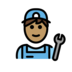 Man Mechanic: Medium Skin Tone Emoji Copy Paste ― 👨🏽‍🔧 - openmoji