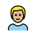 Man: Medium-light Skin Tone, Blond Hair Emoji Copy Paste ― 👱🏼‍♂ - openmoji
