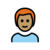 Man: Medium Skin Tone, Red Hair Emoji Copy Paste ― 👨🏽‍🦰 - openmoji