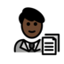Man Office Worker: Dark Skin Tone Emoji Copy Paste ― 👨🏿‍💼 - openmoji
