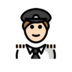 Man Pilot: Light Skin Tone Emoji Copy Paste ― 👨🏻‍✈ - openmoji