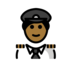 Man Pilot: Medium-dark Skin Tone Emoji Copy Paste ― 👨🏾‍✈ - openmoji