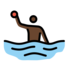 Man Playing Water Polo: Dark Skin Tone Emoji Copy Paste ― 🤽🏿‍♂ - openmoji