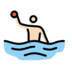 Man Playing Water Polo: Light Skin Tone Emoji Copy Paste ― 🤽🏻‍♂ - openmoji