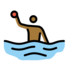 Man Playing Water Polo: Medium-dark Skin Tone Emoji Copy Paste ― 🤽🏾‍♂ - openmoji