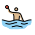 Man Playing Water Polo: Medium-light Skin Tone Emoji Copy Paste ― 🤽🏼‍♂ - openmoji