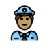 Man Police Officer: Medium Skin Tone Emoji Copy Paste ― 👮🏽‍♂ - openmoji