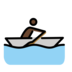 Man Rowing Boat: Dark Skin Tone Emoji Copy Paste ― 🚣🏿‍♂ - openmoji