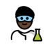 Man Scientist: Dark Skin Tone Emoji Copy Paste ― 👨🏿‍🔬 - openmoji