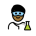 Man Scientist: Medium-dark Skin Tone Emoji Copy Paste ― 👨🏾‍🔬 - openmoji