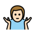 Man Shrugging: Light Skin Tone Emoji Copy Paste ― 🤷🏻‍♂ - openmoji