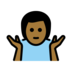 Man Shrugging: Medium-dark Skin Tone Emoji Copy Paste ― 🤷🏾‍♂ - openmoji