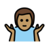 Man Shrugging: Medium Skin Tone Emoji Copy Paste ― 🤷🏽‍♂ - openmoji