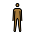 Man Standing: Medium-dark Skin Tone Emoji Copy Paste ― 🧍🏾‍♂ - openmoji