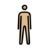Man Standing: Medium-light Skin Tone Emoji Copy Paste ― 🧍🏼‍♂ - openmoji