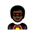 Man Superhero: Dark Skin Tone Emoji Copy Paste ― 🦸🏿‍♂ - openmoji