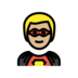 Man Superhero: Medium-light Skin Tone Emoji Copy Paste ― 🦸🏼‍♂ - openmoji