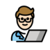 Man Technologist: Light Skin Tone Emoji Copy Paste ― 👨🏻‍💻 - openmoji