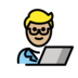 Man Technologist: Medium-light Skin Tone Emoji Copy Paste ― 👨🏼‍💻 - openmoji