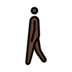 Man Walking: Dark Skin Tone Emoji Copy Paste ― 🚶🏿‍♂ - openmoji