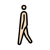 Man Walking: Light Skin Tone Emoji Copy Paste ― 🚶🏻‍♂ - openmoji