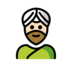Man Wearing Turban: Light Skin Tone Emoji Copy Paste ― 👳🏻‍♂ - openmoji