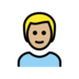 Man: Medium-light Skin Tone Emoji Copy Paste ― 👨🏼 - openmoji