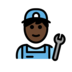 Mechanic: Dark Skin Tone Emoji Copy Paste ― 🧑🏿‍🔧 - openmoji