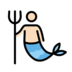 Merman: Light Skin Tone Emoji Copy Paste ― 🧜🏻‍♂ - openmoji