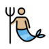 Merman: Medium-light Skin Tone Emoji Copy Paste ― 🧜🏼‍♂ - openmoji