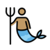 Merman: Medium Skin Tone Emoji Copy Paste ― 🧜🏽‍♂ - openmoji