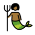 Merperson: Medium-dark Skin Tone Emoji Copy Paste ― 🧜🏾 - openmoji