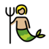 Merperson: Medium-light Skin Tone Emoji Copy Paste ― 🧜🏼 - openmoji